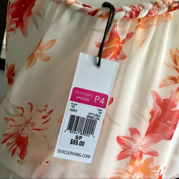 NWT Dec Clothing Soft Floral Dress Size Small - Picture 4 of 4